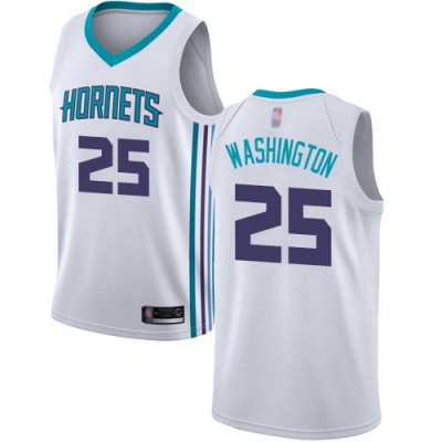 Nike Charlotte Hornets #25 PJ Washington White NBA Jordan Swingman Association Edition Jersey Men's